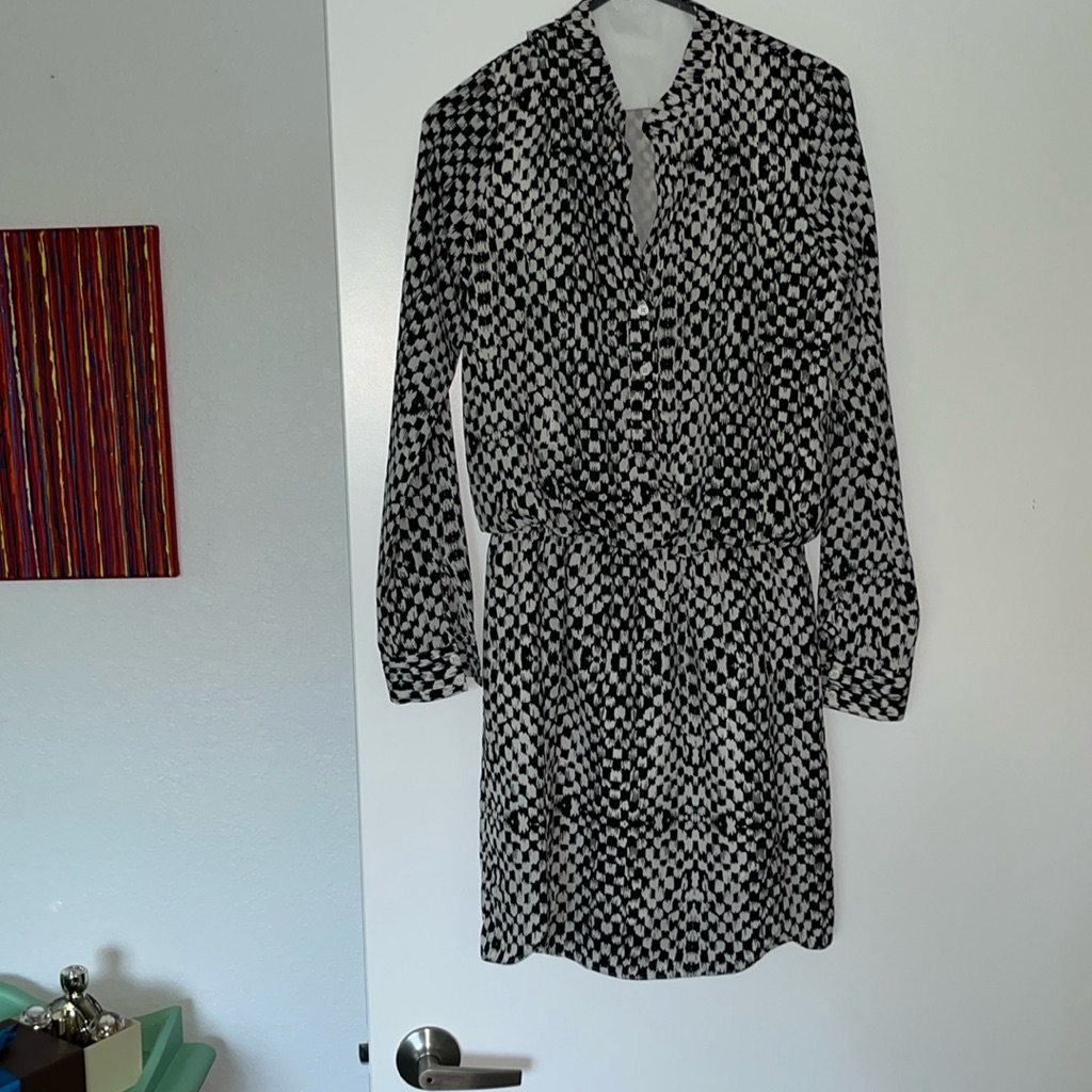 Sam Edelman Samantha Print Shirt Dress Nwots Size Extra Small